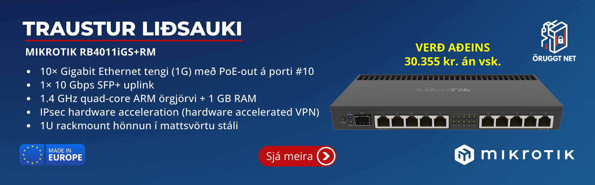 MikroTik RB4011iGSRM